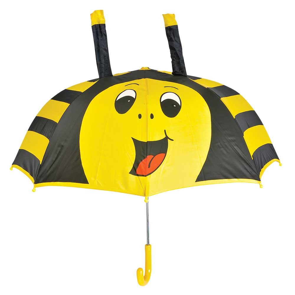 inevitable gifts and gadgets Kids Animal Umbrella 6 Designs to choose from (Bee)
