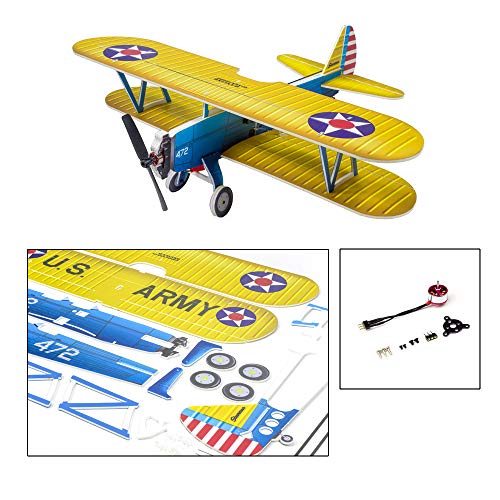 Biplano Stearman PT-17 Kaydet E2502 micro avión RC de 4CH para interior 2