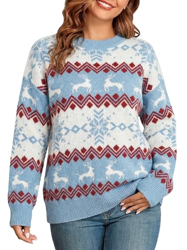 Image of ZAFUL Womens Oversized Sweaters 2025 Cable Knit Chunky Sweater Long Sleeve Crewneck Pullover Loose Outfits