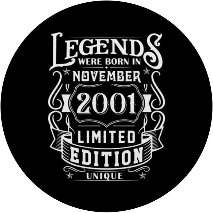 Birthday November 2001 Year Limited Edition Unique Legends PopSockets Adhesive PopGrip image 3