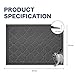 WePet Cat Litter Box Mat, Kitty Premium PVC Pad, Durable Trapping Rug, Phthalate Free, Urine-Resistant, Scatter Control, L 35 x 23 Inch, Black