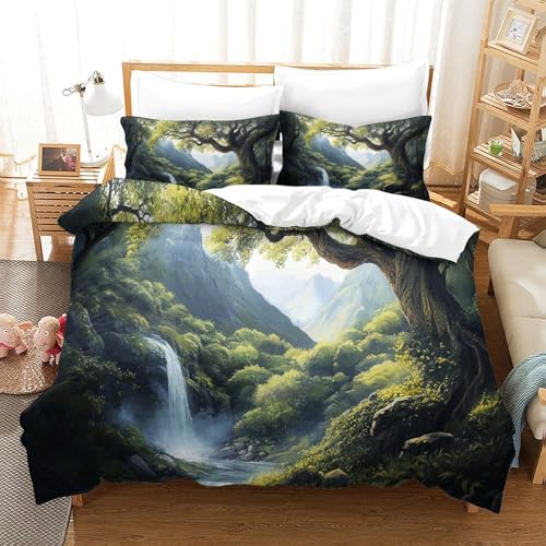 Drap de couette 3D en microfibres résistantes 260x220cm anti-plis - 3