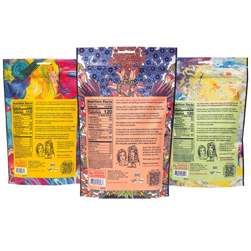 Stellar Snacks Variety Pack - 3 Flavors 5 Oz Bags, Maui Monk, Simply Stellar, Bold & Herby, Gourmet Pretzel Sticks, Vegan, Kosher, Non GMO, Peanut Free, Healthy Snack - image 2