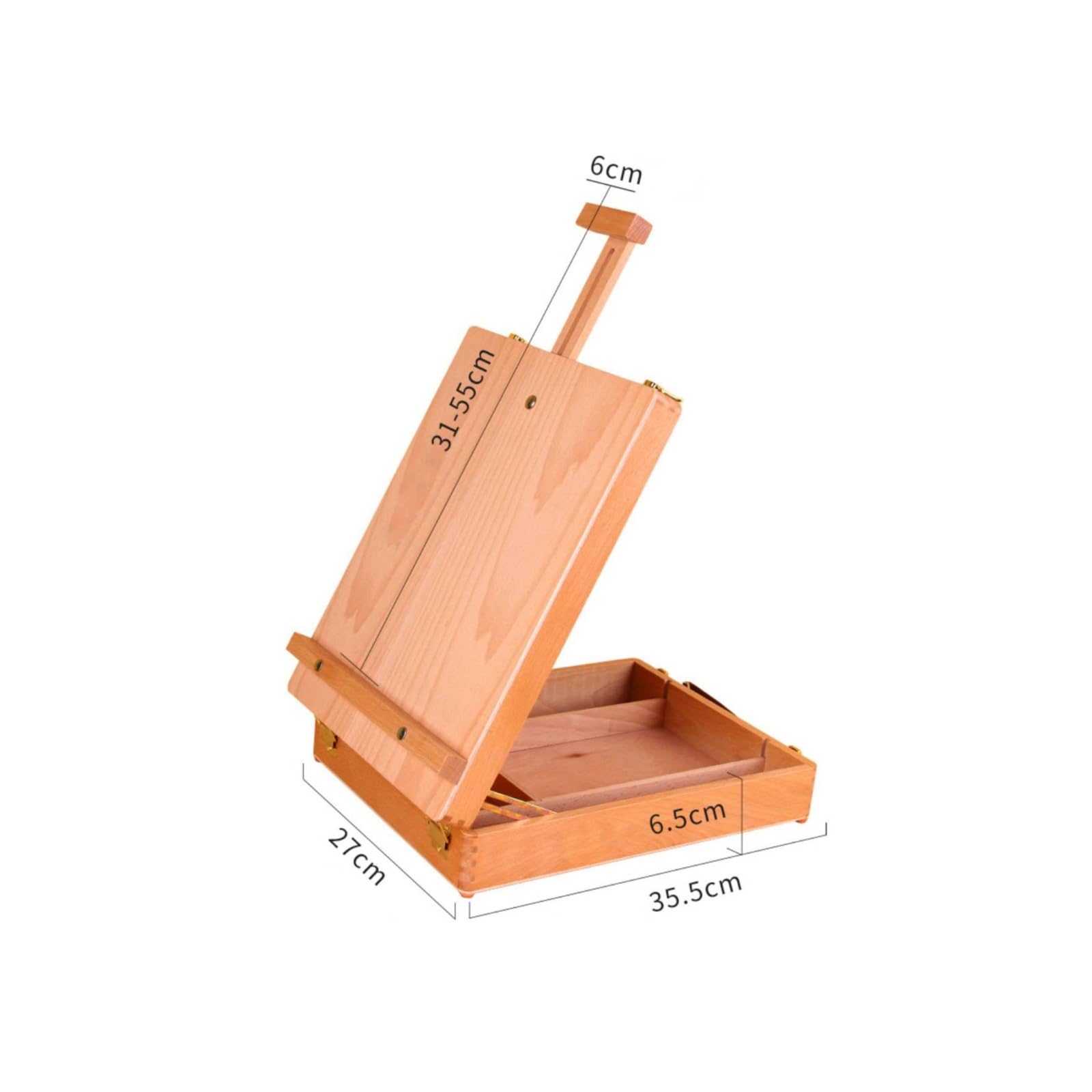 TISHITA Mallte Compact | Table En Bois, Portable, pr déplacement, Artistes, Débutants