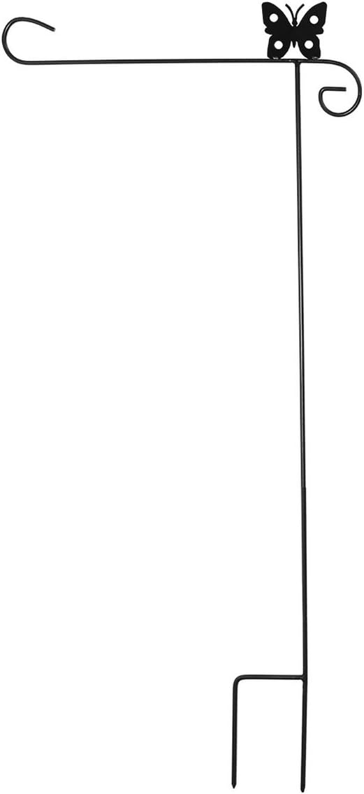 Briarwood Lane Wrought Iron Butterfly Garden Flag Stand 40 H