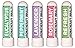 Aromatherapy Nasal Inhaler Pack of 5 Made with Organic Essential Oil - Eucalyptus, Peppermint, Lavender, Rosemary, Refresh - 0.7 mL by Sponix