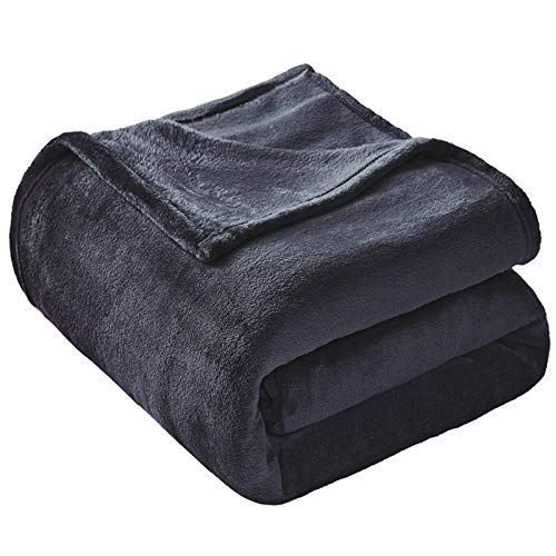 Veeyoo Flannel Fleece Blankets Throw Size - Dark Grey Throw Blankets For Babies Bed Blankets Lightweight Cozy Couch Blanket Plush Fuzzy Microfiber Blankets For Dogs, Pets (50X60 Inch Bed Throws) #TOP22