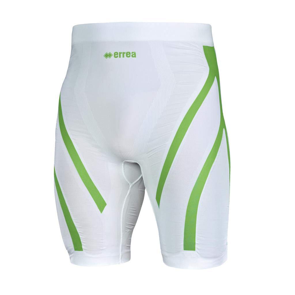 Errea Bermuda Ergo Active Tense Pantaloncini Bianco Verde (M/L)