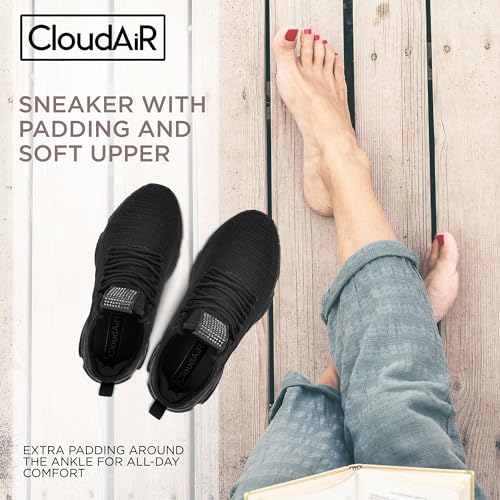 CLOUDAIR Vesta Women's Sneakers: Casual Running, Walking Arch Support Shoes, Lightweight Slip-On Sock Design, Non-Slip Work Shoes for Women, Comfortable Air Cushioned Platform Sneakers4