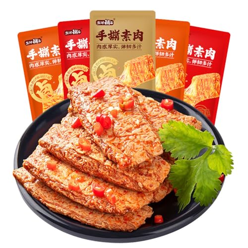 手撕素肉 手ちぎり素肉 ハロゲンの香り バーベキューの味 スパイシーな味 スパイシーでさっぱりやかな味 噛みごたえがある ラーティアオ 豆腐干 辛いお菓子 豆すじ 豆腐巻き 豆製品 辛い条 菜食麩 カジュアルスナック カジュアルなおやつ 中国お菓子 中国食