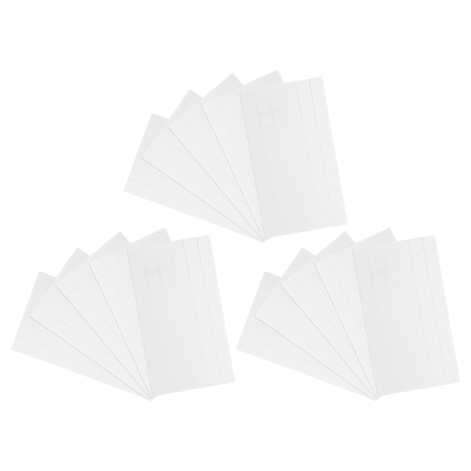 Healeved 75 Blatt Doppelseitiges Schaumstoffklebeband 3d Starke Klebekraft Weiße Schaumstoffquadrate 1,2cm für Scrapbooking Selbstgemacht Halloween Bastelarbeiten