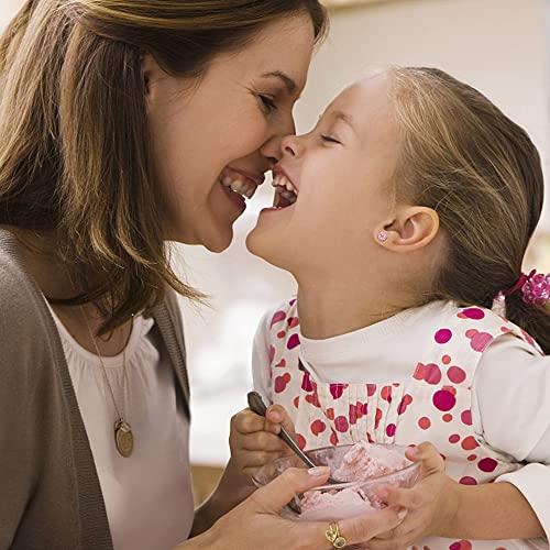 Jerywe 6-8 Pairs Hypoallergenic Stud Earrings For Women Surgical 316L Stainless Steel Cubic Zirconia Heart Screw Back Earring Multicolored Pearl Rainbow Flower Butterfly Dangle Earrings Set #TOP3