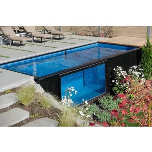 Sistema de piscina expandible para exteriores, diseño portátil apilable, perfecto para eventos, patios, paisajes inclinados, fácil reubicación