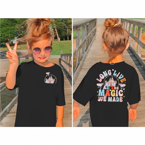Image of GLIGLITTR Girl Magical Shirt Magic Kingdom Shirt Long Live All The Magic We Made Tshirt Holiday Castle Family Vacation Outfit