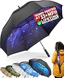 TUMELLA Golf Umbrella 62 Inch Windproof, Extra Large Auto Open, Double Canopy, Heavy Duty Rain Protection for Golf, Sports & Family Use, Wind Resistant & Tested 33+ MPH
