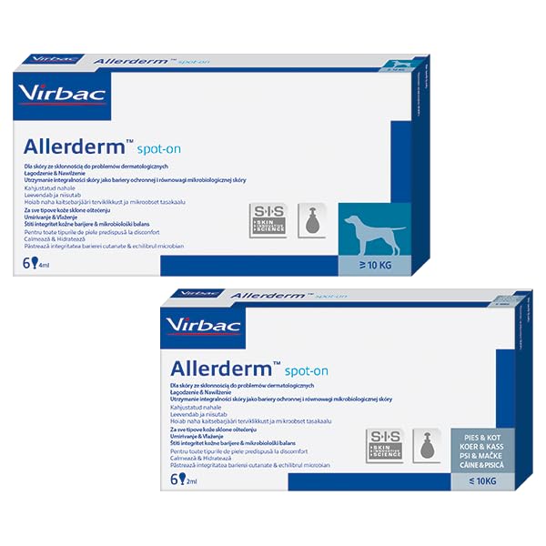 Virbac Allerderm Spot-on pour chiens et chats 6 x 2 ml