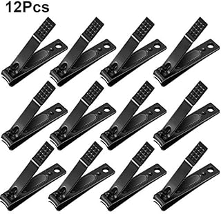 12 Pieces Nail Clipper Set Stainless Steel Nail Cutter Fingernails and Toenail Clipper