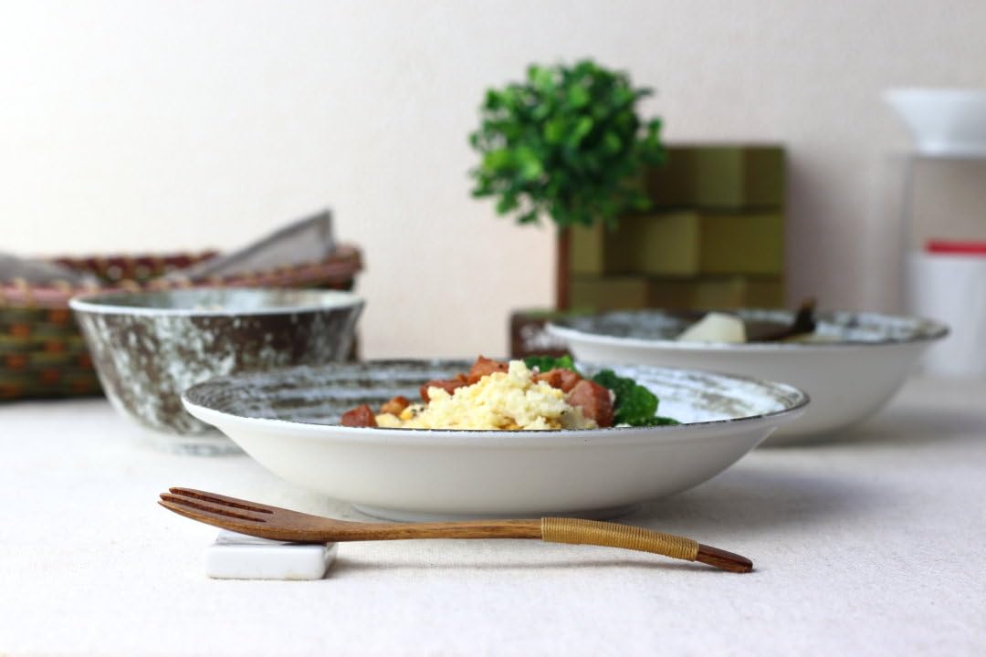 Amazon｜cerapockke 宙渦 パスタ鉢 22cm 日本製 美濃焼 7寸深皿 パスタ