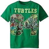 T-Shirtnage Mutant Ninja Turtles Big Boys' 1894 T-Shirt Shirt, Kelly Green, Large/ 14/16