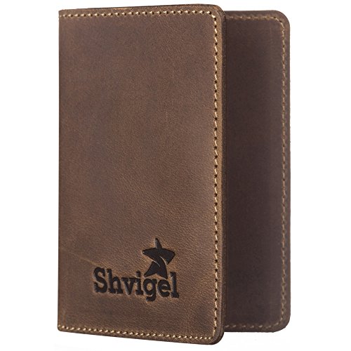 Slim Wallet Credit Card Holder - Leather RFID Blocking Minimalist Men's Wallet
