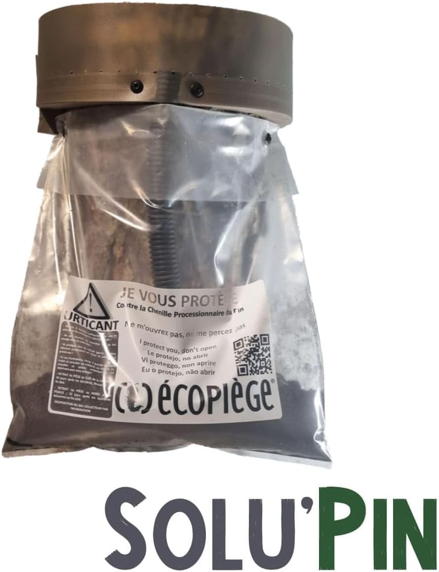Piège Chenille Processionnaire du Pin – Pour Tronc jusqu’à 3,20 m – Kit Complet Écopiège Professionnel SoluPin Ø 100 cm à Vissage – Cerclage Réutilisable sans Insecticide – Conçu et Fabriqué en France — vue 4