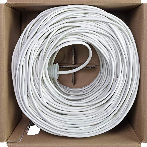 Navepoint 250Ft In Wall Audio Speaker Cable Wire Cl2 14/4 Awg Gauge 4 Conductor Bulk White #TOP2