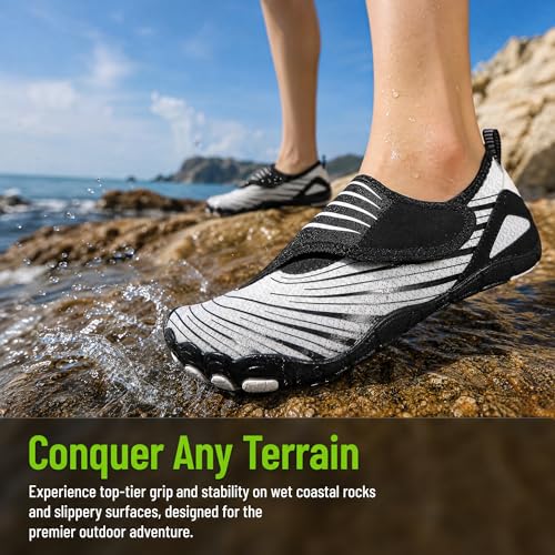 Image of Hike Barefoot Shoes Womens Men,Unisex Barefoot Water Shoes Breathable, Anti-Slip Hiking Footwear for Athletic Wide Toe Shoe Footwear for Hiking, Walking, Running, Yoga, and Water Sports
