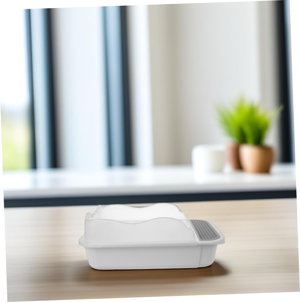 YARNOW 1set Covered Cat Litter Box Kitten Litter Pan Small Boxes for Cats Hooded Pet Toilet Splash