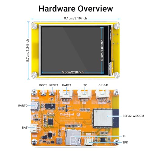 Image of ELECROW ESP32 Display 320x240 2.8 Inch Bitcoin Miner NMMiner Touch Screen