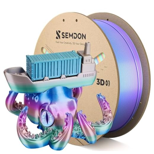 ⚡ PLA Filament 1.75mm, Silk Pla 3D Printer Filament Rainbow PLA 1kg, Dimensional Accuracy +/-0.02mm, 2.2lbs/Spool