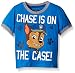 Paw Patrol Boys' Chase In On The Case! Front and Back Puff Ink Short Sleeve Tee