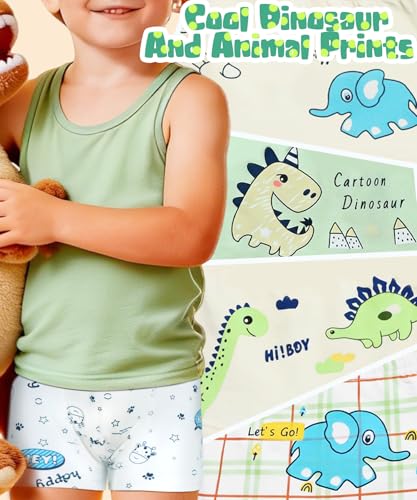 8-Pack Boys Cotton Boxer Briefs - Save with Code E7S2D43D