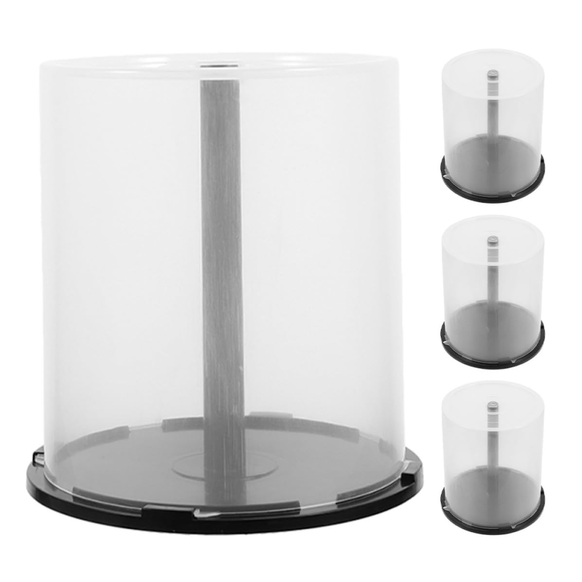 Cubo de almacenamiento de gran capacidad para organizar cajas de CD y DVD en casa o comercio