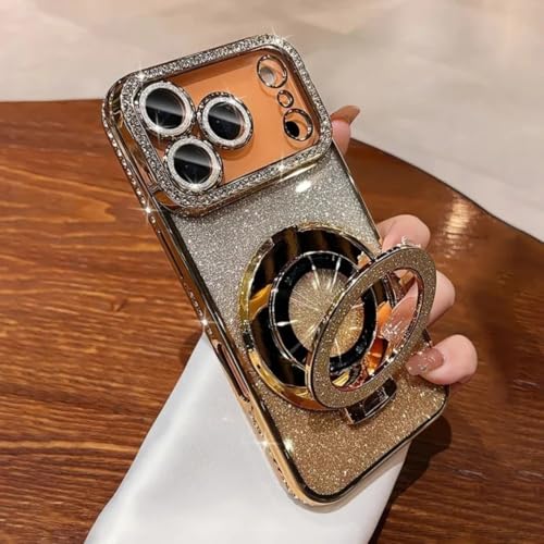 Coque iPhone 14 Pro magnétique transparente antichoc avec protection objectif et support