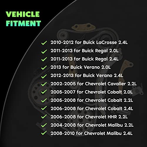Scitoo Tk10422 Tk10422Bs Engine Timing Chain Kit Sets Replaces For Buick Lacrosse Regal Verano For Chevy Cavalier 2.2L 2.0L 2.4L #TOP2