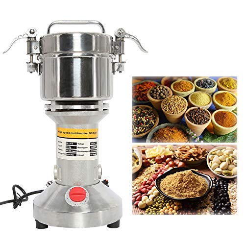 Hyddnice 350G Grain Mill Grinder High Speed 1500W 28000Rpm Electric Stainless Steel Grinder Spice Herb Cereals Corn Flour Powder Machine Commercial Grade #TOP6