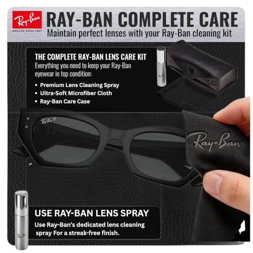 Image of Ray-Ban RB4430 ZENA BIO-BASED Shape Sunglasses with Official Eyewear Kit