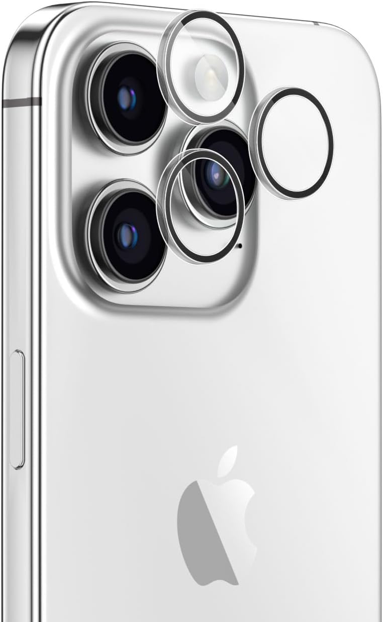 Amazing Thing iPhone 15 Pro and iPhone 15 Pro MAX Camera Lens Protector Supreme Tempered Glass Crystal AR Lens Defender - Clear
