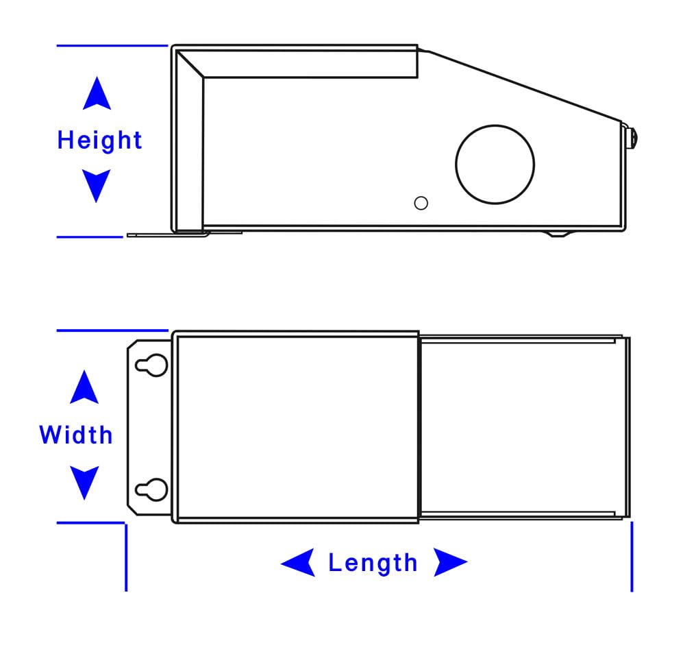 40W 24V DC Dimmable MLV, Triac, LED Transformer Power Supply. 6 ft 120V AC, 10 ft Low Voltage Cord and Hardwired in Wall Dimmer. Never Over Power Your Lights! True 24VDC Output for Safe Lighting.