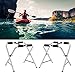 XHTLLO Aluminium Alloy Folding Kayak Bracket, Portable Canoe Rack Stand, Surfboard Accessory, Easy to Carry and Store, Sturdy Construction