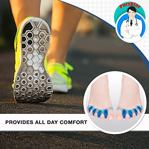 Gel Toe Separator, Toe Straightener, Bunion Corrector, Toe Spacers (6Pcs), New Material, Hammer Toe Straightener For Relaxing Toes, Bunion Relief, Hammer Toe, Hallux Valgus Great For Women And Men #TOP4