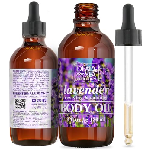 Dead Sea Collection Body Oil with Lavender-Dry Skin Moisturizer and...