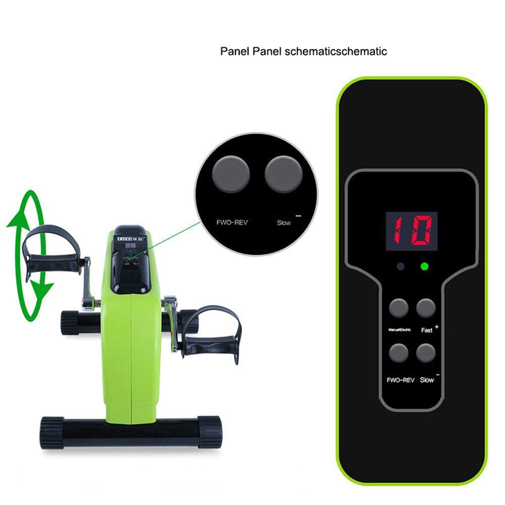 Pedale Elettrico Creativo, Monitor LCD e Telecomando, Cyclette e Pedale Ginnico, Venditore ambulante Medico per Recupero di Gambe, Braccia e Ginocchia, Esercizio Fitness, Palestra