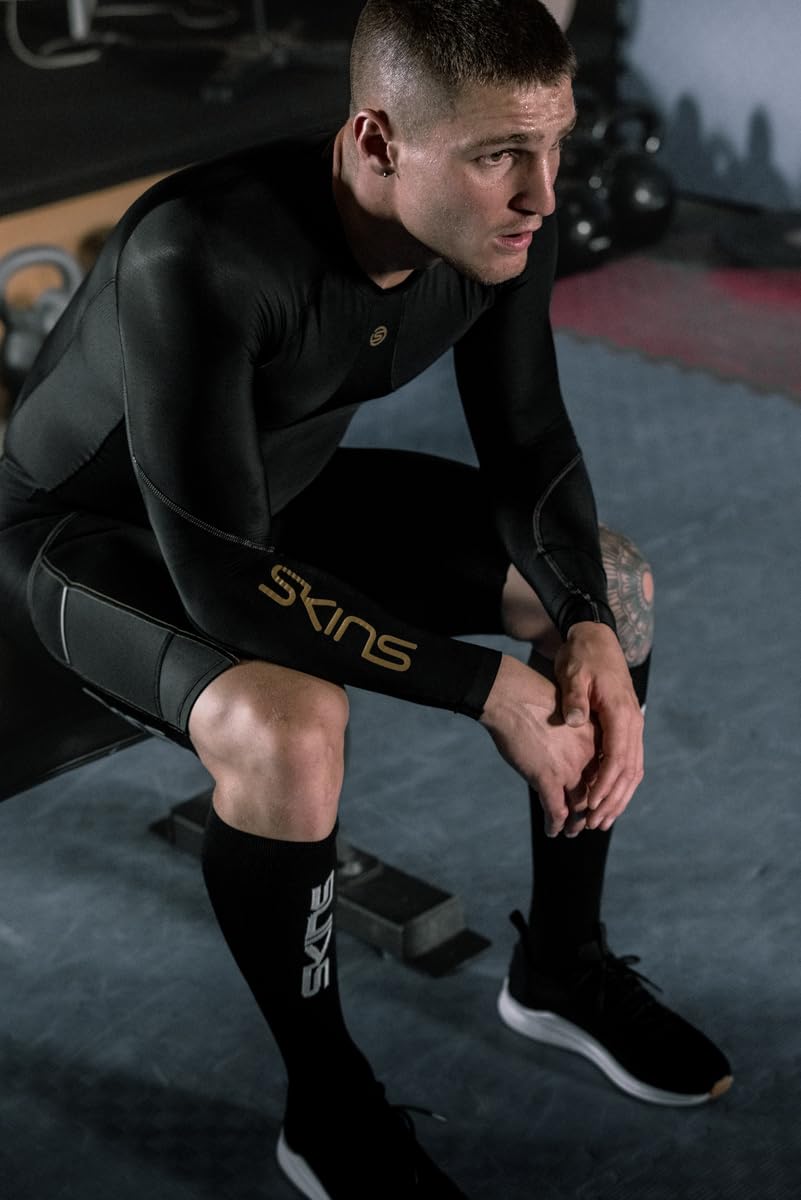 Skins Series-3 Half Tights Herren blau Größe XXL 2022 Laufsport Shorts