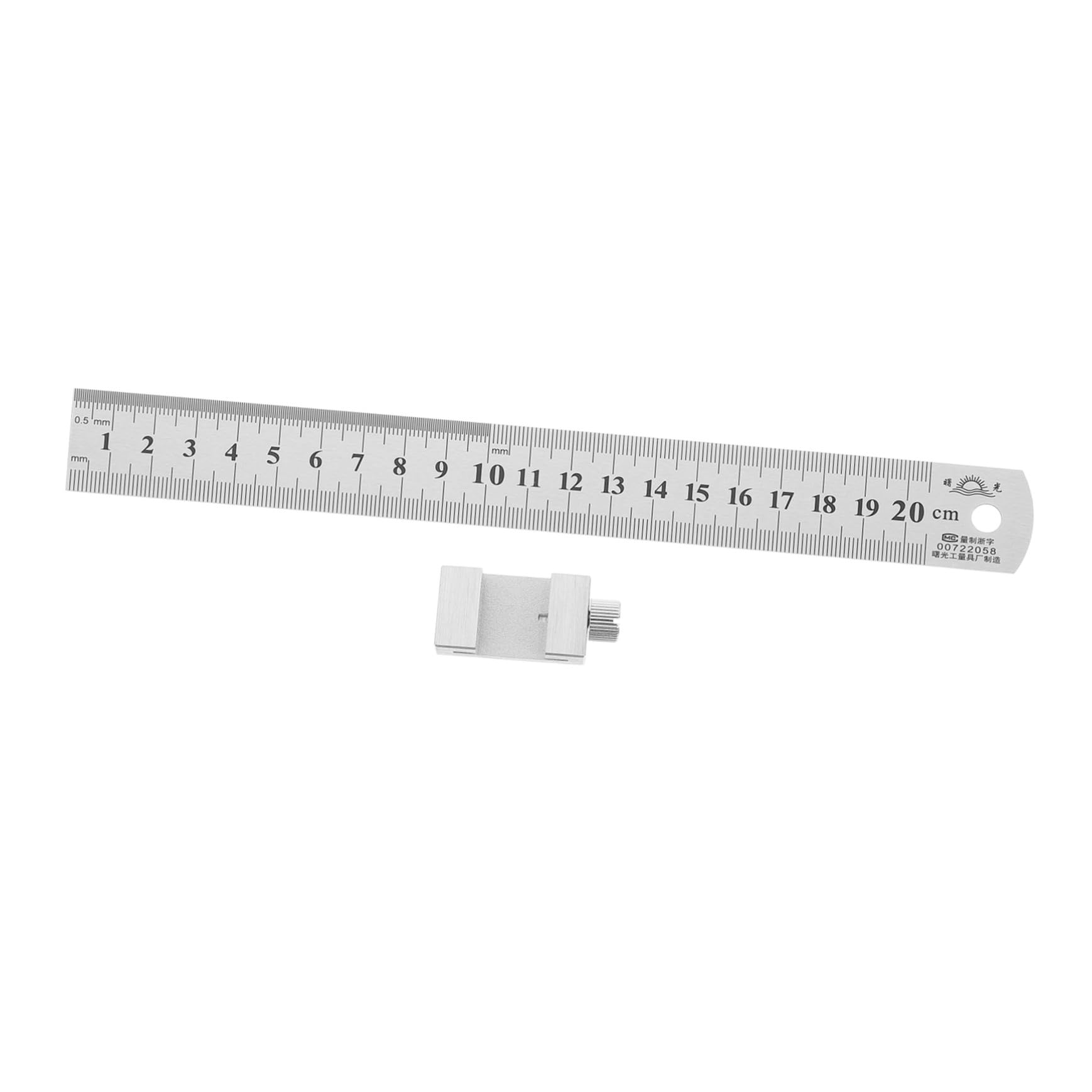 Angoily 4 Set Righello in Acciaio Inossidabile con Blocco Posizionamento Resistente e Antiruggine per Falegnami Architetti e Ingegneri Strumento Misura Compatto e Durevole