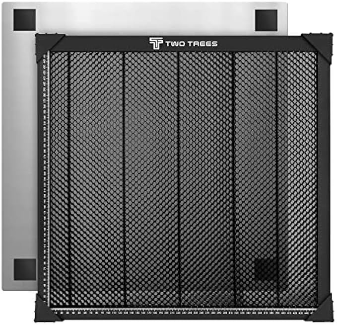 OUYZGIA Honeycomb Laser Bed 500 x 500mm Steel Honeycomb Panel Cutting Table for Laser Engraving Machine, Honeycomb Work Table with Metal Base (19.75" x 19.75")