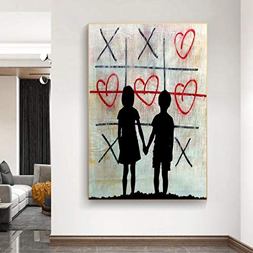 Affiche et impression murale Banksy graffiti amour 70x100cm - 5