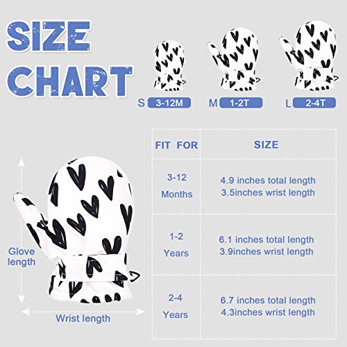 Image of BAVST Toddler Waterproof Mittens Fleece Lined Baby Boys Girls Winter Warm Glove Kids Snow Infant Ski Mitten for 3M-5T