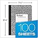 Oxford Composition Notebooks, Wide Ruled Paper, 9-3/4 x 7-1/2 Inches, 100 Sheets, Black, 6 Pack (63764)