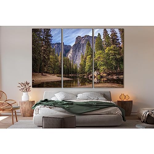 Tableau forêt et rivière ZELLART pour habiller un grand mur vide